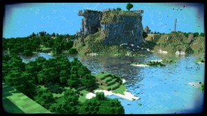 Imagen en la que aparece un Mundo de Minecraft.