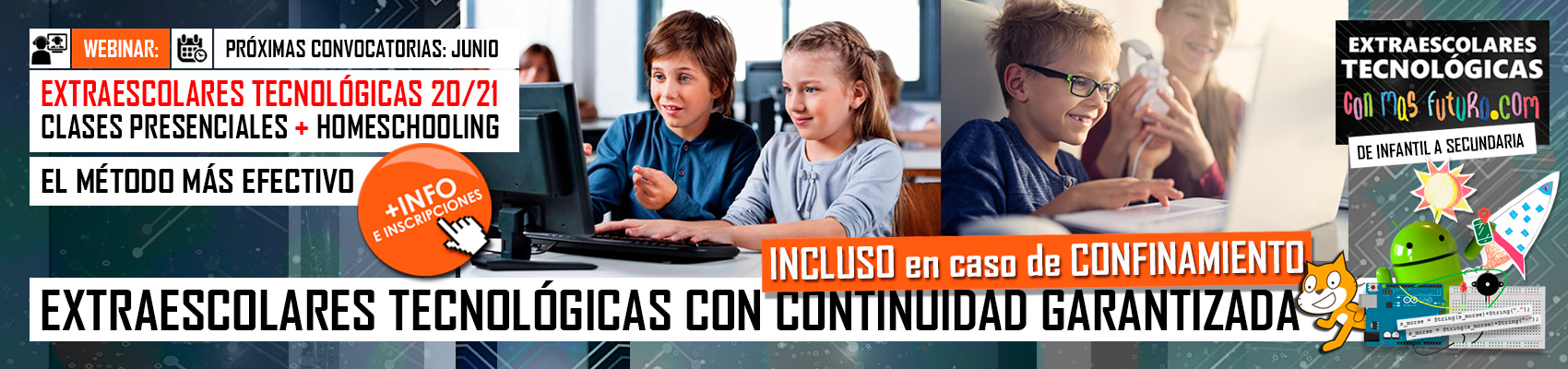 Webinar Extraescolares Tecnológicas ConMasFuturo20/20